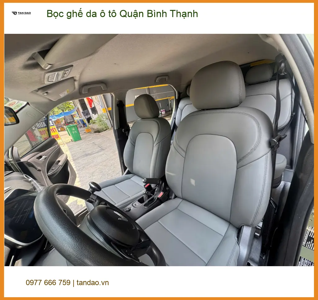 Cửa Hàng May Bọc Ghế Da ghế da ô tô Quận Bình Thạnh - Thi Công Chuyên Nghiệp
