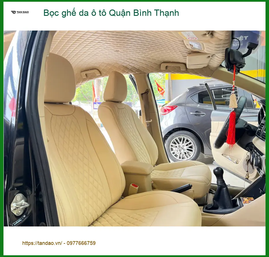Cửa Hàng May Bọc Ghế Da ghế da ô tô Quận Bình Thạnh - Thi Công Chuyên Nghiệp ảnh thực tế 3