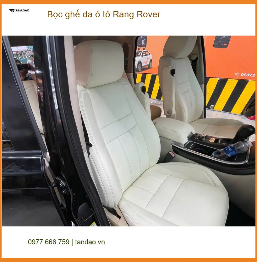 Cô Hạnh bọc ghế da ô tô Rang Rover tại Quận 2 để nâng tầm sang trọng cho xe ảnh thực tế 3