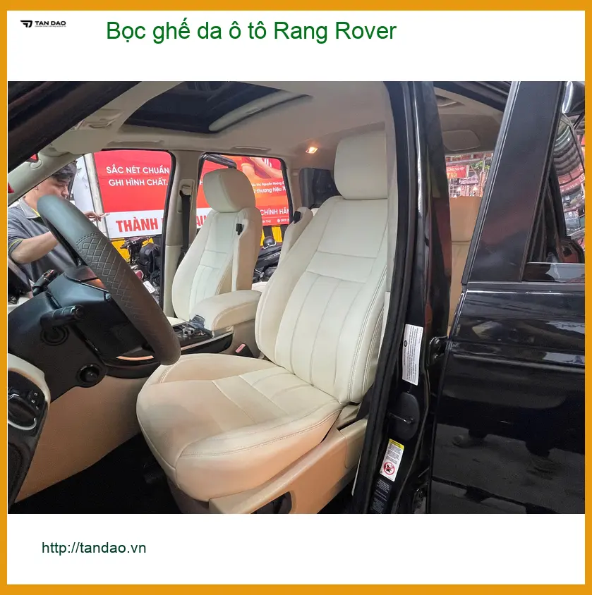 Cô Hạnh bọc ghế da ô tô Rang Rover tại Quận 2 để nâng tầm sang trọng cho xe ảnh thực tế 4