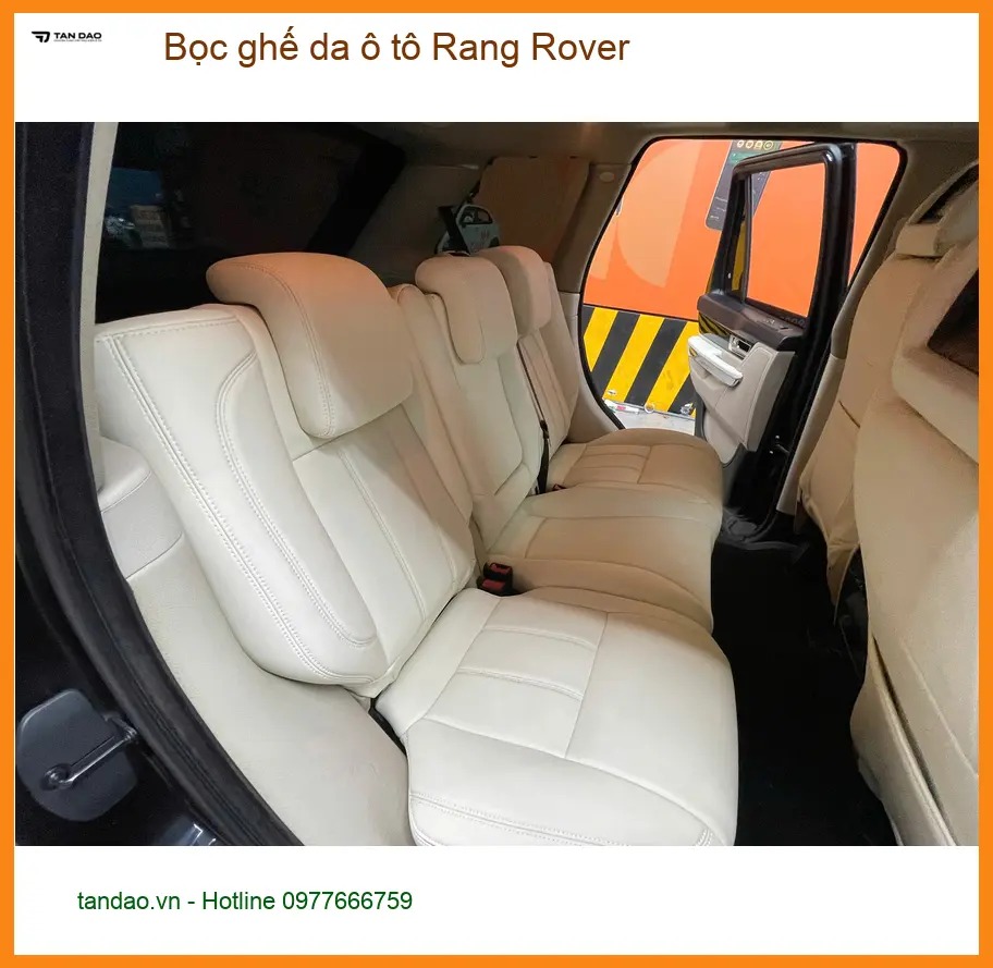 Cô Hạnh bọc ghế da ô tô Rang Rover tại Quận 2 để nâng tầm sang trọng cho xe ảnh thực tế 5