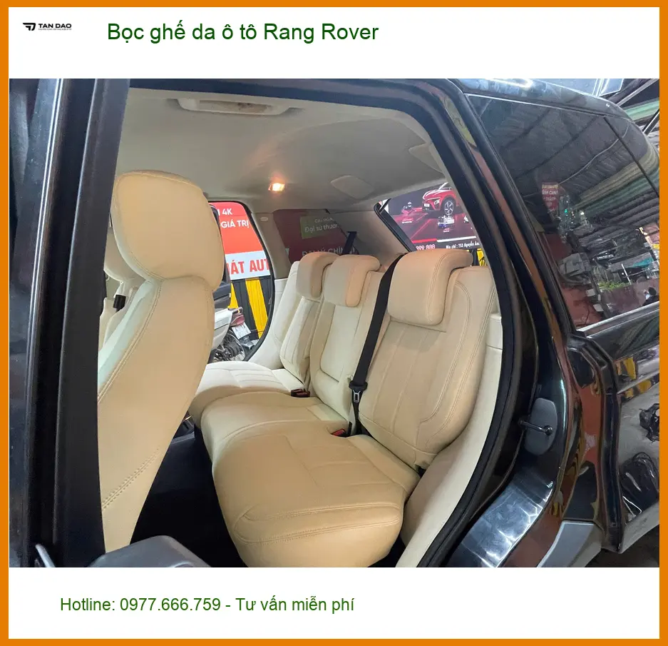 Anh Thắng bọc ghế da ô tô Rang Rover ở Bình Chánh vì ghế cũ sờn rách