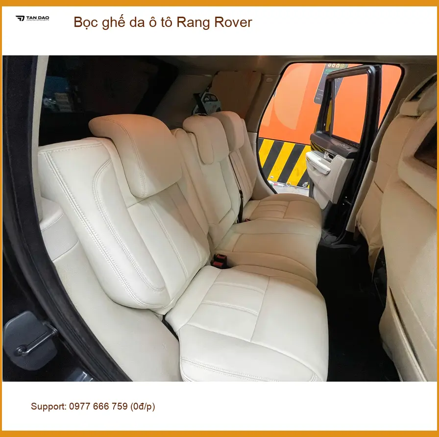 Anh Thắng bọc ghế da ô tô Rang Rover ở Bình Chánh vì ghế cũ sờn rách ảnh thực tế 2