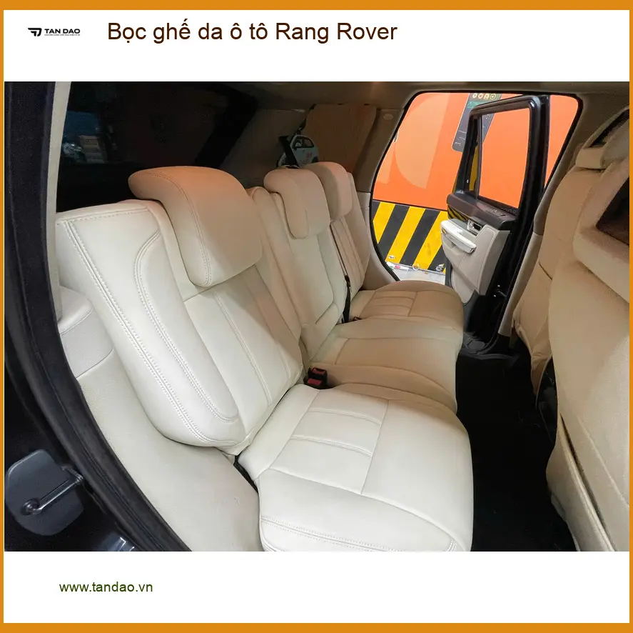 Anh Khải bọc ghế da ô tô Range Rover tại Quận 1 để nội thất luôn mới đẹp ảnh thực tế 4