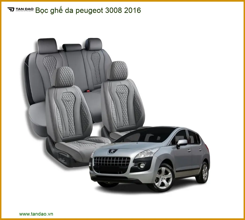 Bọc ghế da Peugeot 3008 2016 - Trung Tâm Nâng Cấp Chính Hãng TPHCM