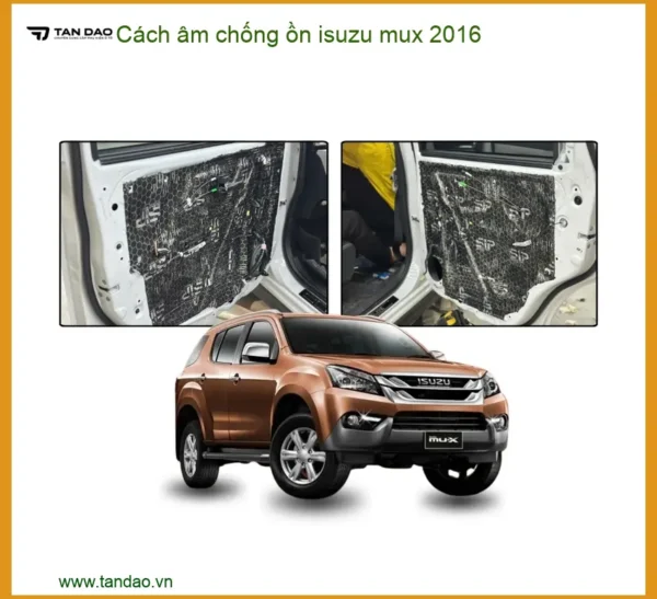 Cách âm chống ồn Isuzu Mu-X 2016 - Địa Chỉ Lắp Đặt Uy Tín TPHCM