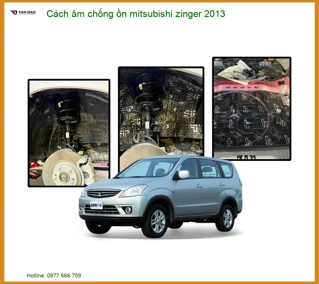 Cách âm chống ồn Mitsubishi Zinger 2013 - Địa Chỉ Lắp Đặt Uy Tín TPHCM