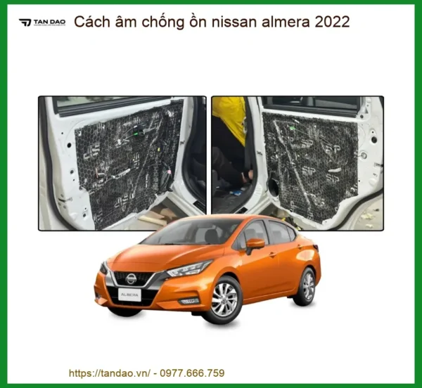 Cách âm chống ồn Nissan Almera 2022 - Địa Chỉ Lắp Đặt Cách Âm Chống Ồn Uy Tín TPHCM