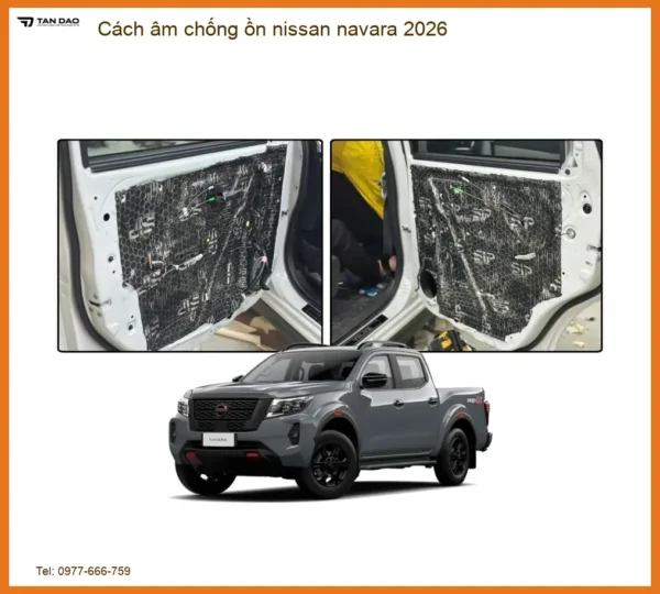 Cách âm chống ồn Nissan Navara - Trung Tâm Gắn Chính Hãng TPHCM