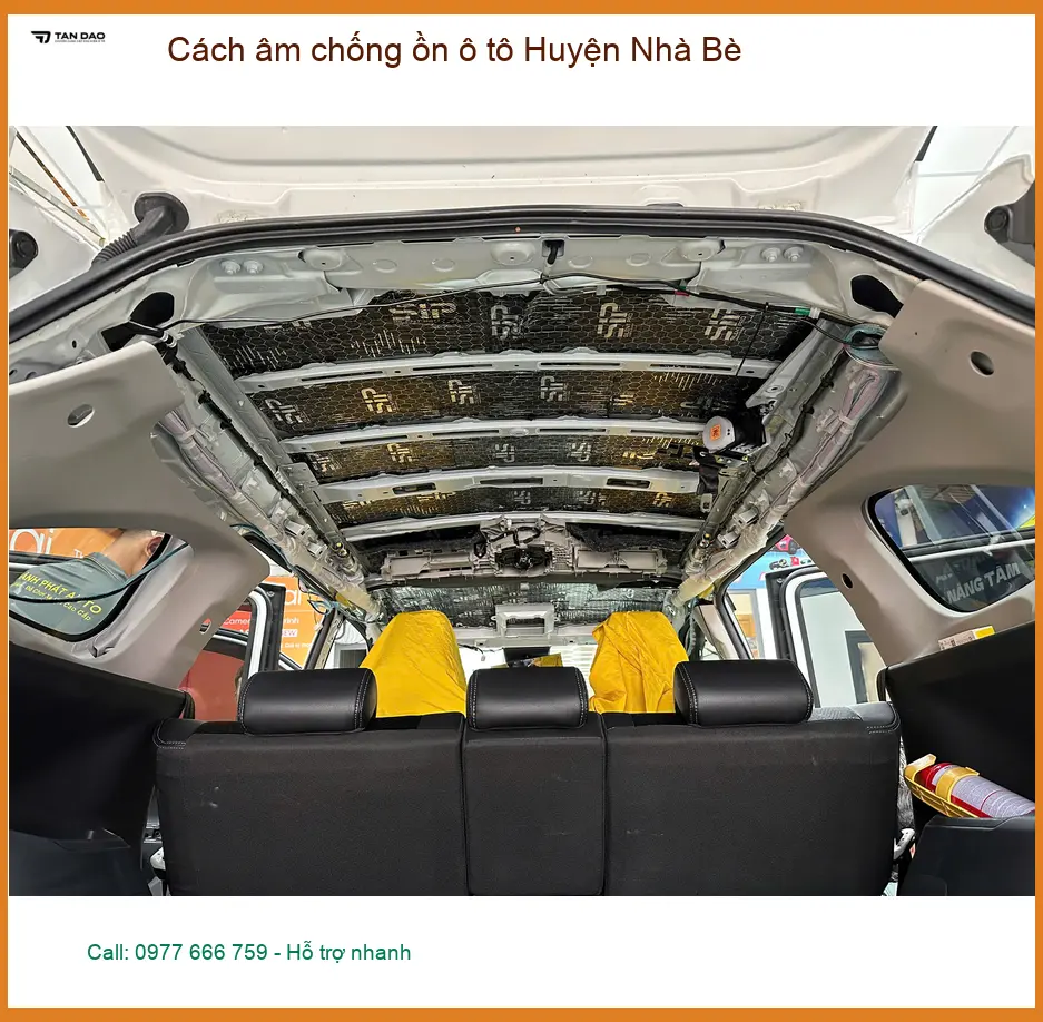 Dịch Vụ Cách Âm Chống Ồn Ô Tô âm chống ồn ô tô Huyện Nhà Bè - Giá Tốt TPHCM ảnh thực tế 2