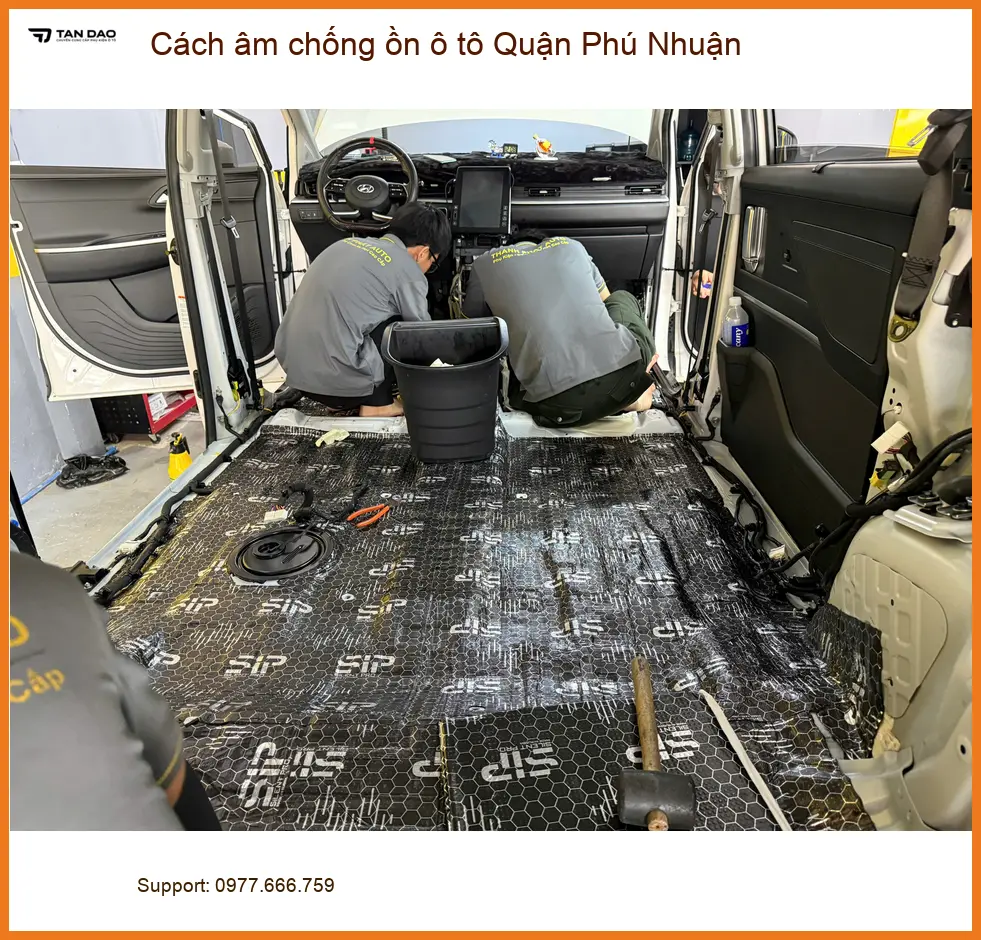 Dịch Vụ Thi Công Cách Âm Chống Ồn Ô Tô Tại Quận Phú Nhuận - Thi Công Chuyên Nghiệp ảnh thực tế 2