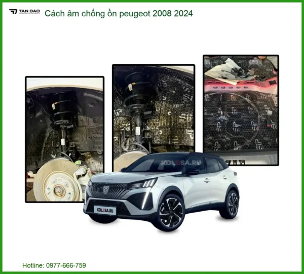 Cách âm chống ồn Peugeot 2008 2024 - Trung Tâm Lắp Đặt Chính Hãng TPHCM