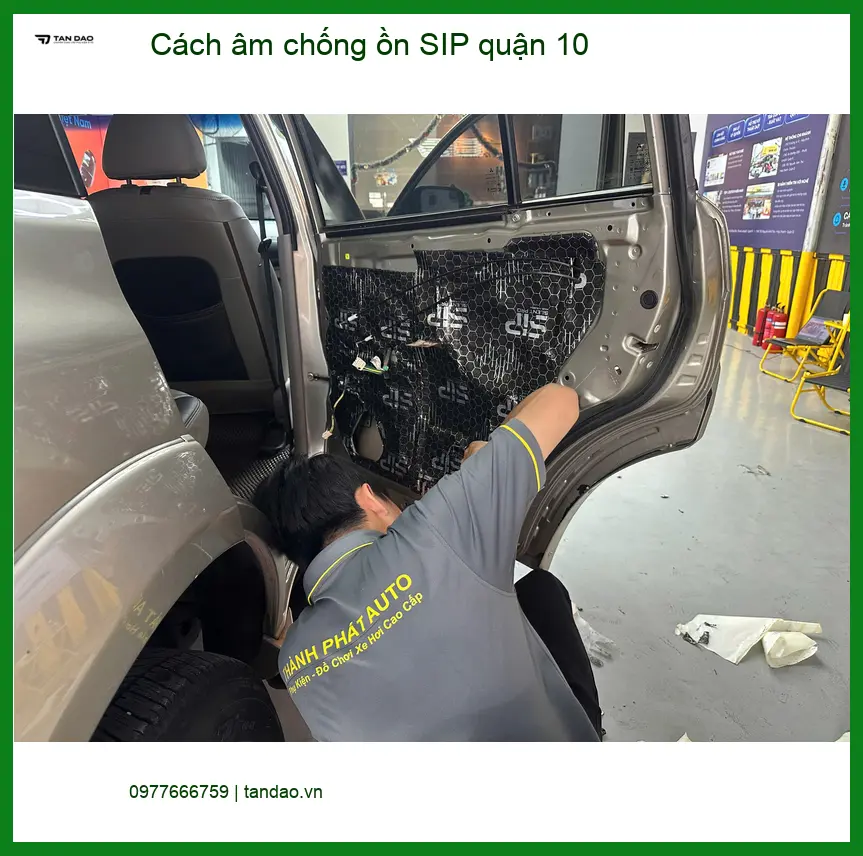 Nơi Gắn Cách Âm Chống Ồn Ô Tô âm chống ồn SIP quận 10 - Giá Tốt TPHCM ảnh thực tế 2