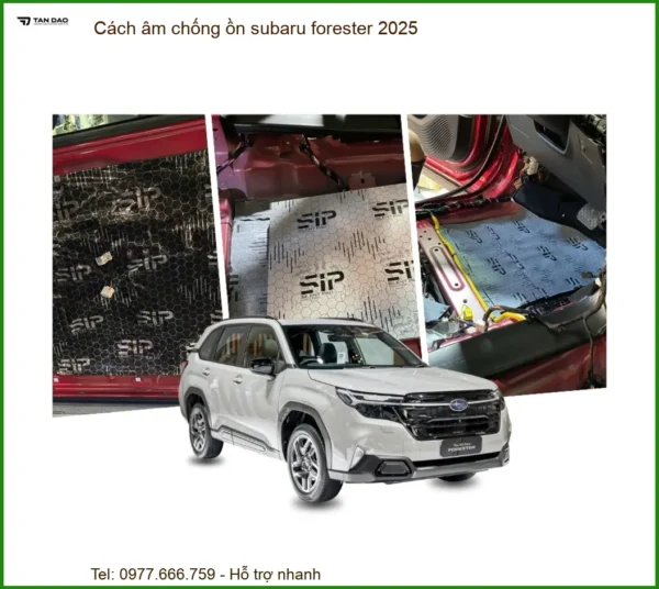 Cách âm chống ồn Subaru Forester - Trung Tâm Lắp Đặt Chính Hãng TPHCM