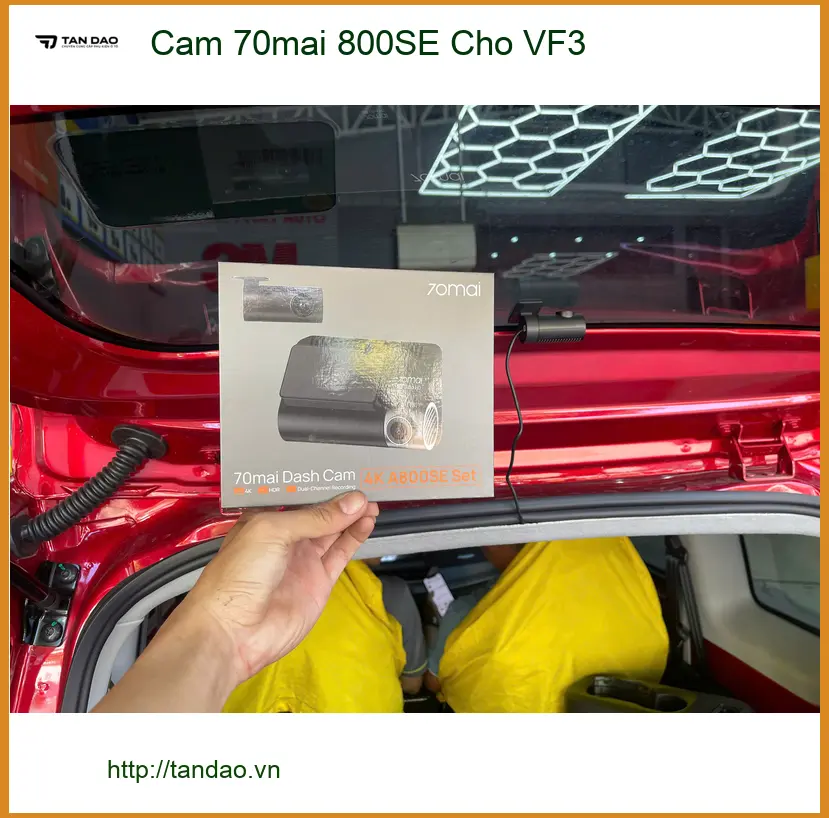 Chị Thảo lắp Camera 70mai 800SE cho VF3 ở Củ Chi sau khi suýt va chạm ảnh thực tế 2