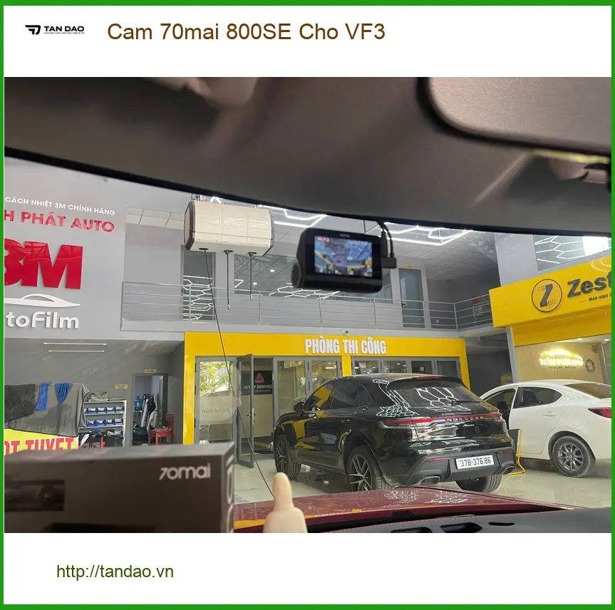 Chị Thảo lắp Camera 70mai 800SE cho VF3 ở Củ Chi sau khi suýt va chạm ảnh thực tế 4