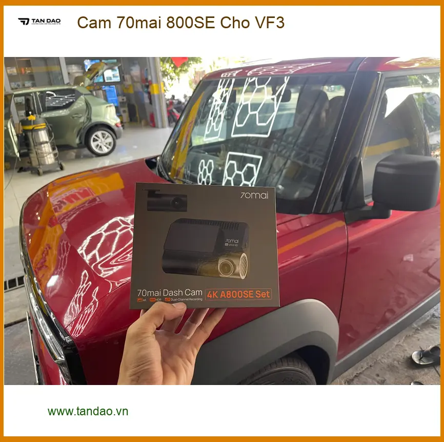 Chị Thảo lắp Camera 70mai 800SE cho VF3 ở Củ Chi sau khi suýt va chạm ảnh thực tế 5