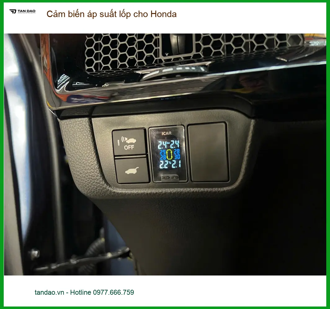 Anh Minh lắp cảm biến áp suất lốp cho Honda CRV tại Quận 9 để an tâm lái xe trên đường xa