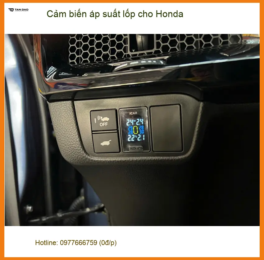 Anh Trường lắp cảm biến áp suất lốp cho Honda CRV tại Quận Thủ Đức để lái an toàn ảnh thực tế 3