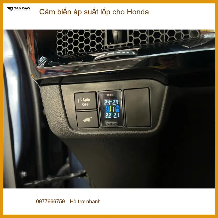 Anh Khang lắp cảm biến áp suất lốp cho Honda CR-V tại Bình Chánh an toàn