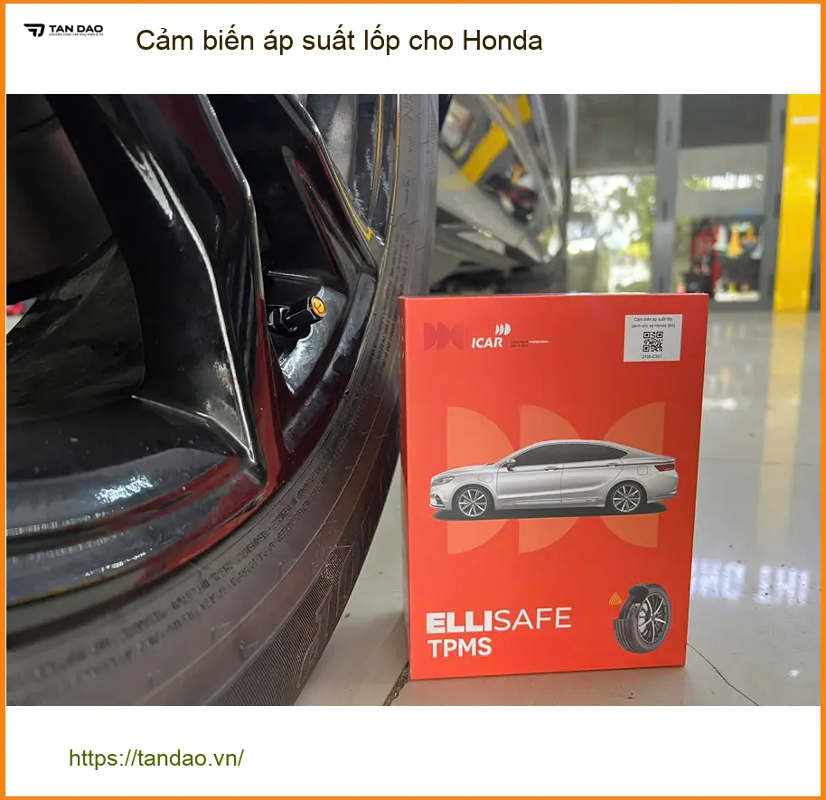 Anh Khang lắp cảm biến áp suất lốp cho Honda CR-V tại Bình Chánh an toàn ảnh thực tế 3