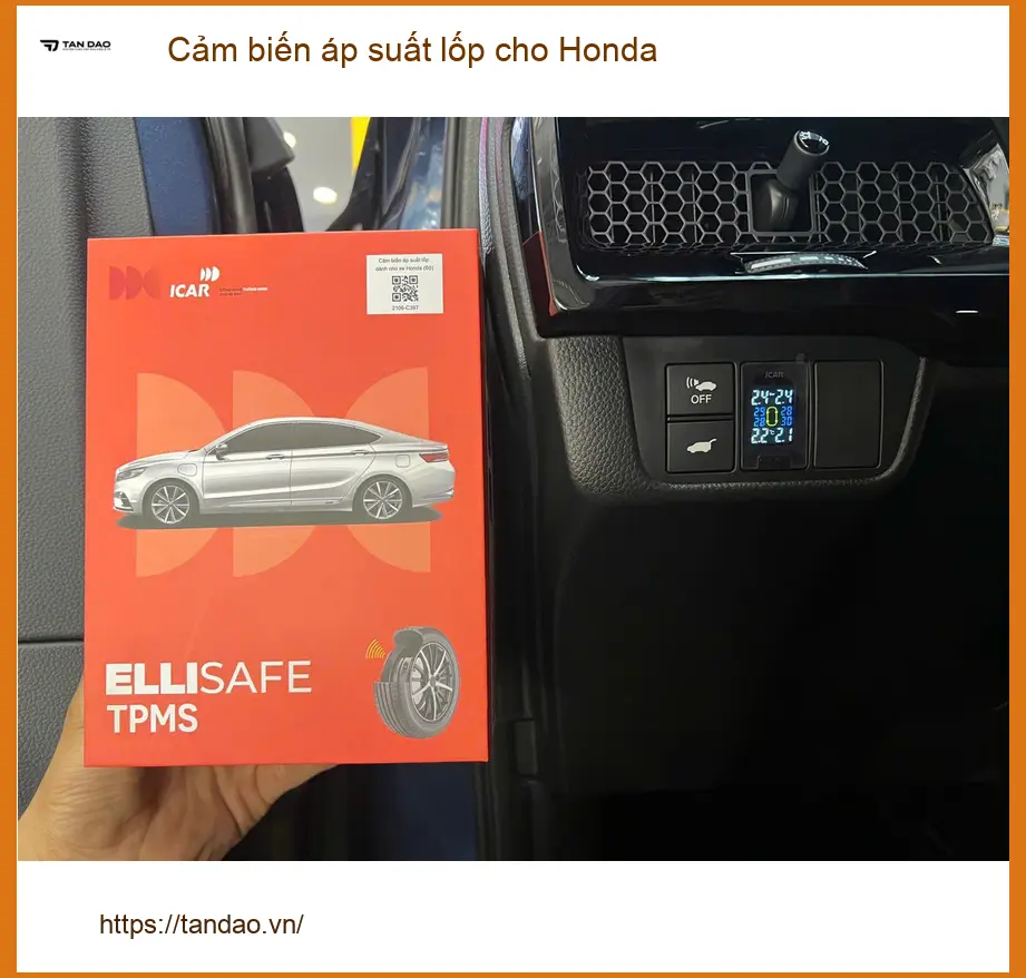 Anh Trung lắp cảm biến áp suất lốp Honda Civic tại Tân Bình vì đi công tác xa ảnh thực tế 5