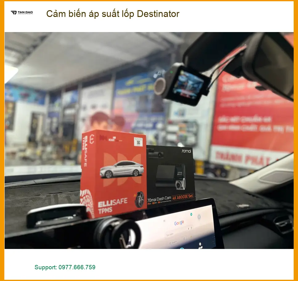 Anh Khải lắp cảm biến áp suất lốp Destinator cho Hyundai Creta tại Thủ Đức an toàn ảnh thực tế 2