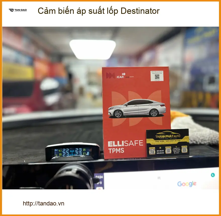 Anh Khải lắp cảm biến áp suất lốp Destinator cho Hyundai Creta tại Thủ Đức an toàn ảnh thực tế 3