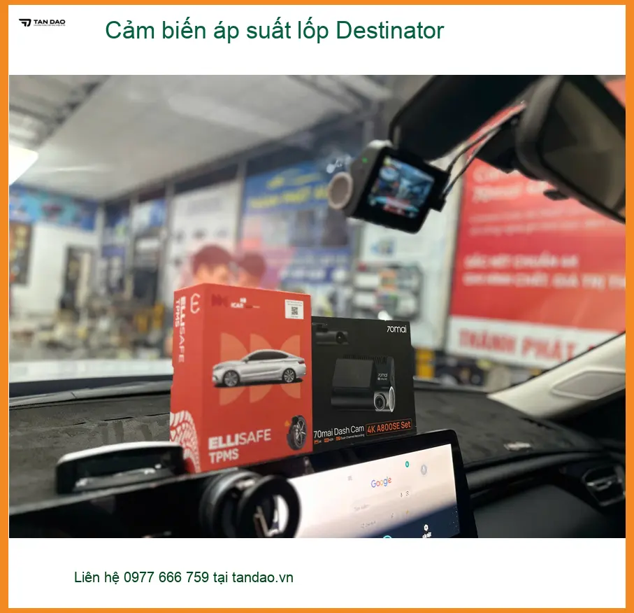 Anh Phúc lắp Cảm biến áp suất lốp Destinator tại Hóc Môn ảnh thực tế 2