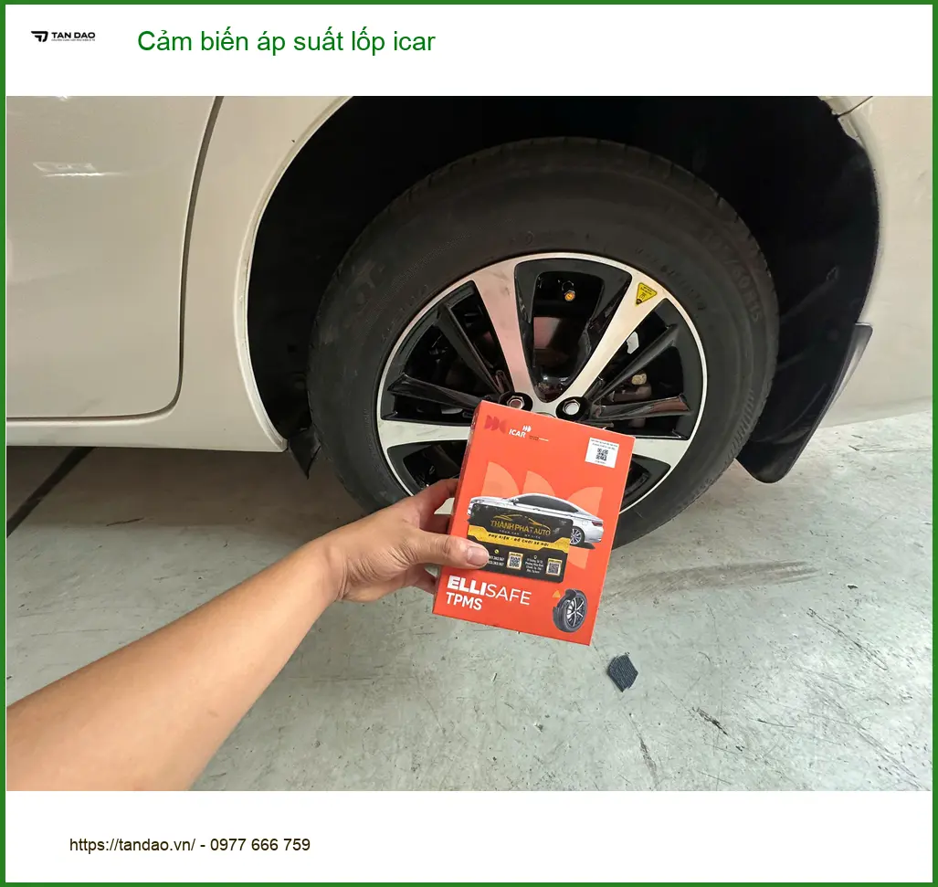 Chị Lan Anh lắp Cảm biến áp suất lốp iCar cho Toyota Vios tại Quận Tân Phú ảnh thực tế 4