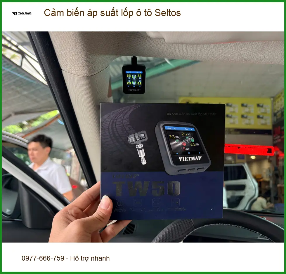 Anh Khang lắp cảm biến áp suất lốp ô tô Seltos tại Quận 12 đảm bảo an toàn ảnh thực tế 4
