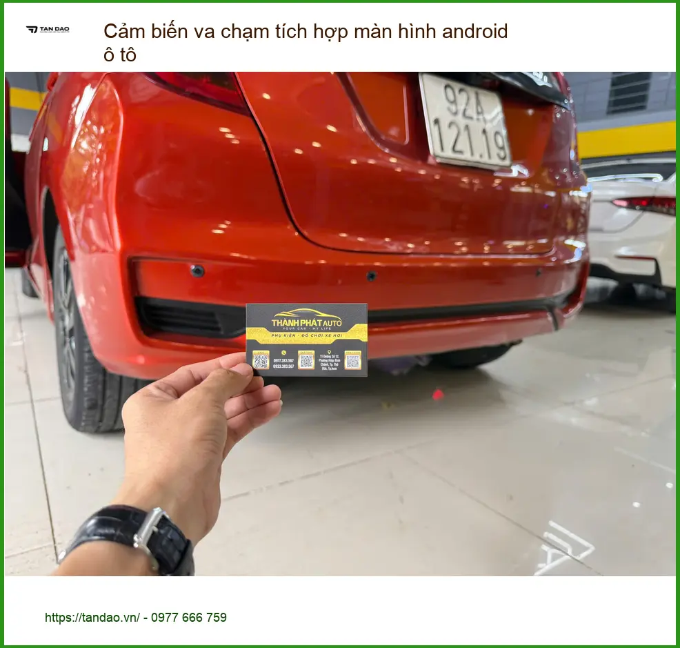 Anh Phước lắp cảm biến va chạm màn hình Android ô tô Vios tại Quận 1 ảnh thực tế 2
