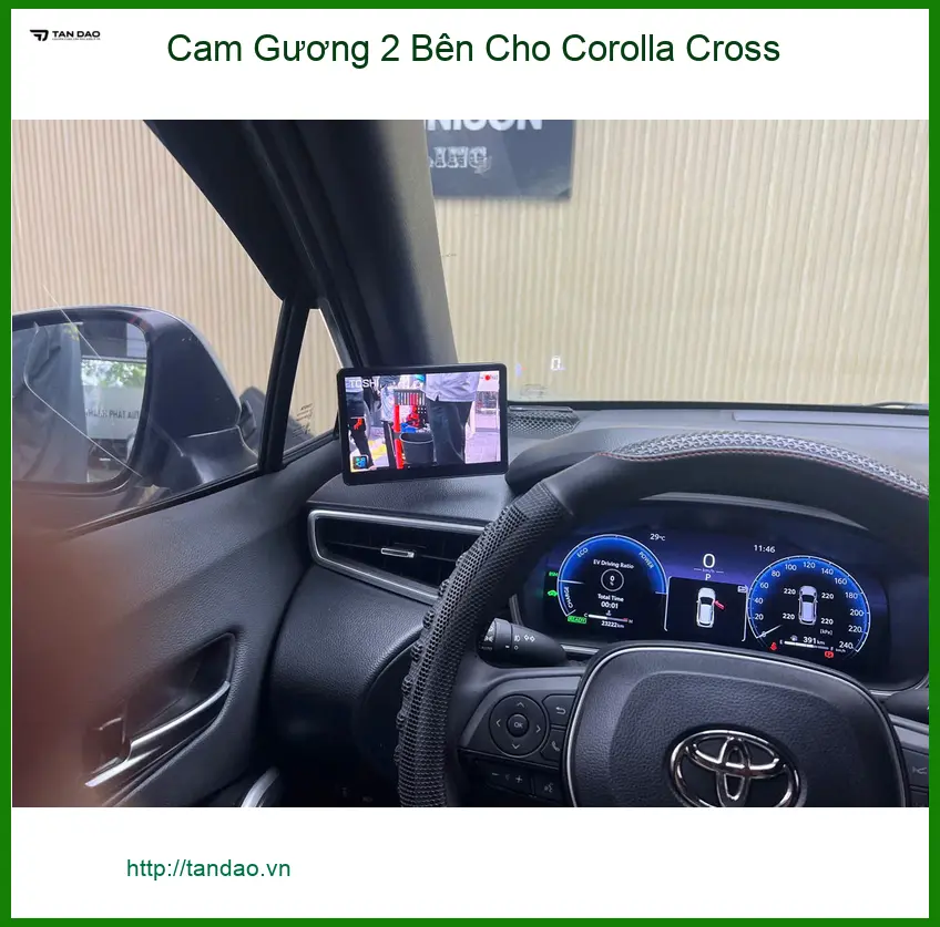 Chị Thảo lắp Cam Gương 2 Bên cho Corolla Cross Quận 2 giảm điểm mù ảnh thực tế 2