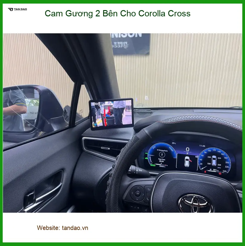 Chị Thảo lắp Cam Gương 2 Bên cho Corolla Cross Quận 2 giảm điểm mù ảnh thực tế 3