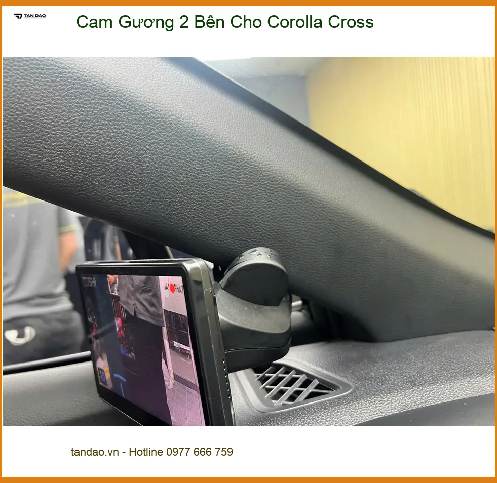 Chị Thảo lắp Cam Gương 2 Bên cho Corolla Cross Quận 2 giảm điểm mù ảnh thực tế 4