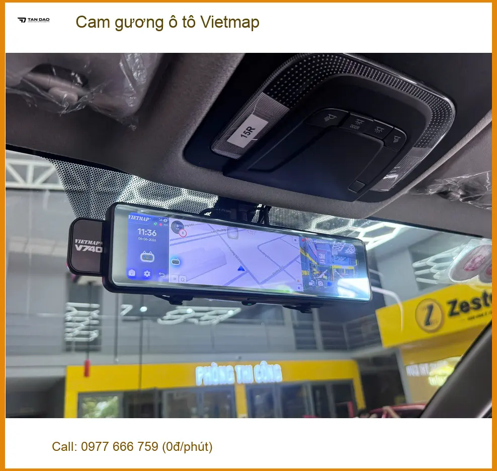 Anh Tấn lắp cam gương ô tô Vietmap cho Honda CR-V tại Quận 2 ảnh thực tế 3