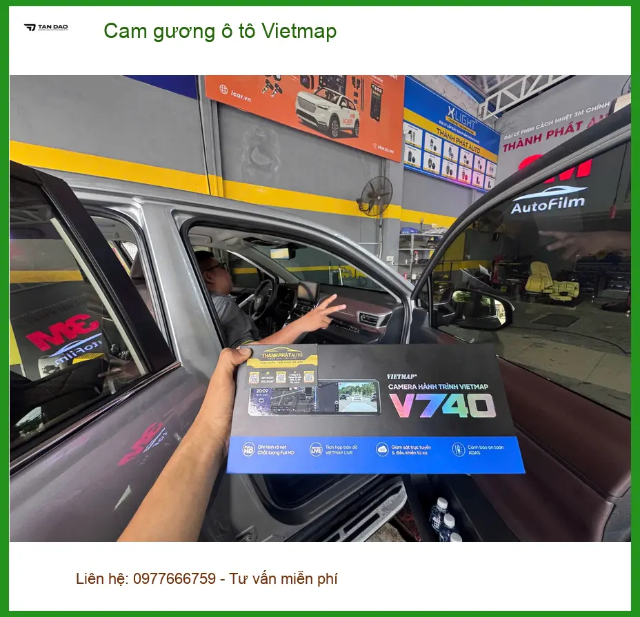 Anh Tấn lắp cam gương ô tô Vietmap cho Honda CR-V tại Quận 2 ảnh thực tế 4