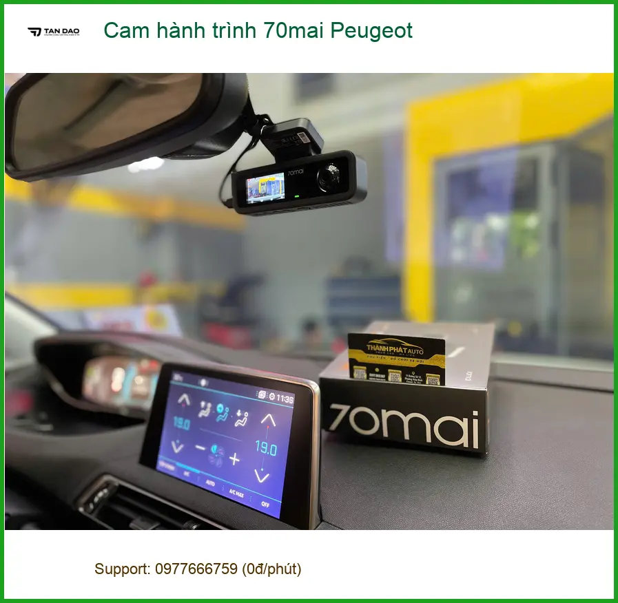 Anh Quốc lắp cam hành trình 70mai cho Peugeot ở Quận Tân Phú. ảnh thực tế 4