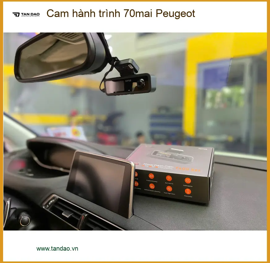 Anh Tấn lắp cam hành trình 70mai cho Peugeot 3008 tại Quận 6 để an tâm di chuyển ảnh thực tế 4