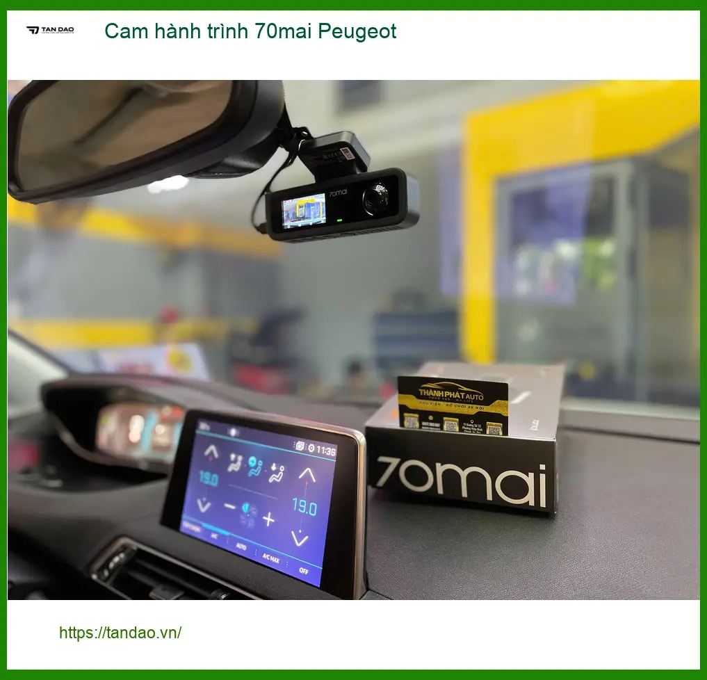 Anh Khang lắp Cam hành trình 70mai Peugeot 3008 tại Quận Tân Bình ảnh thực tế 3