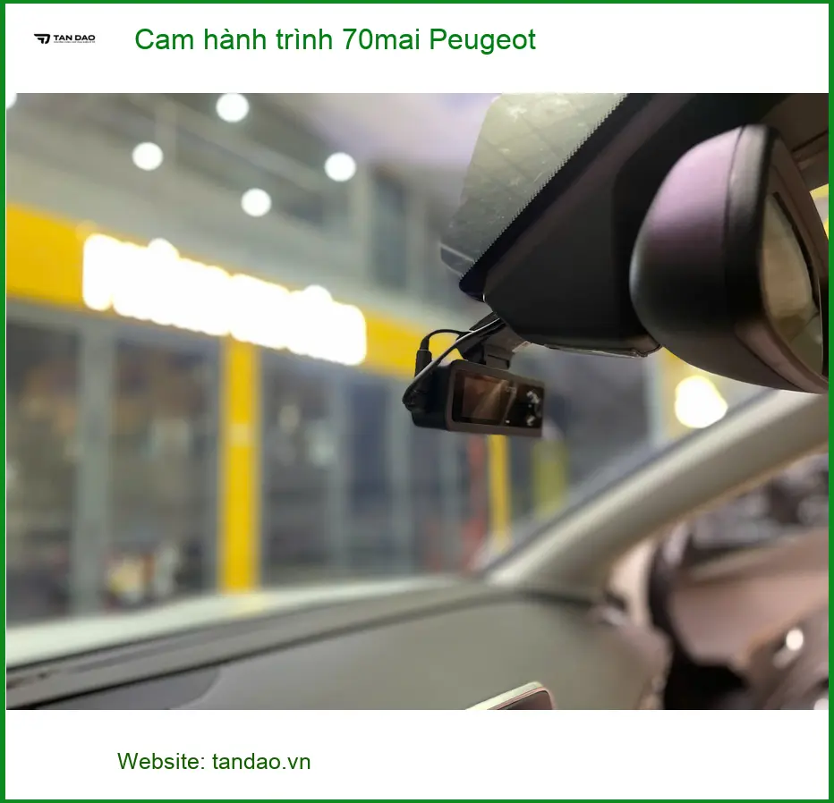 Anh Khang lắp Cam hành trình 70mai Peugeot 3008 tại Quận Tân Bình ảnh thực tế 4