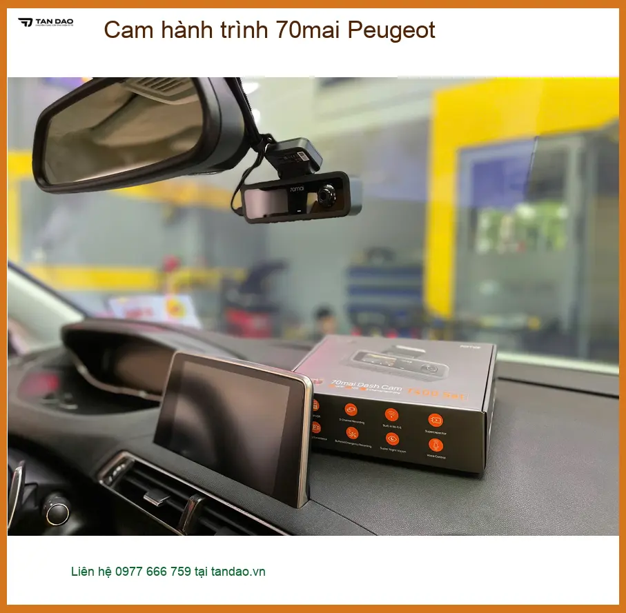 Anh Bảo lắp cam hành trình 70mai cho Peugeot tại Cần Giờ để bảo vệ xe ảnh thực tế 3