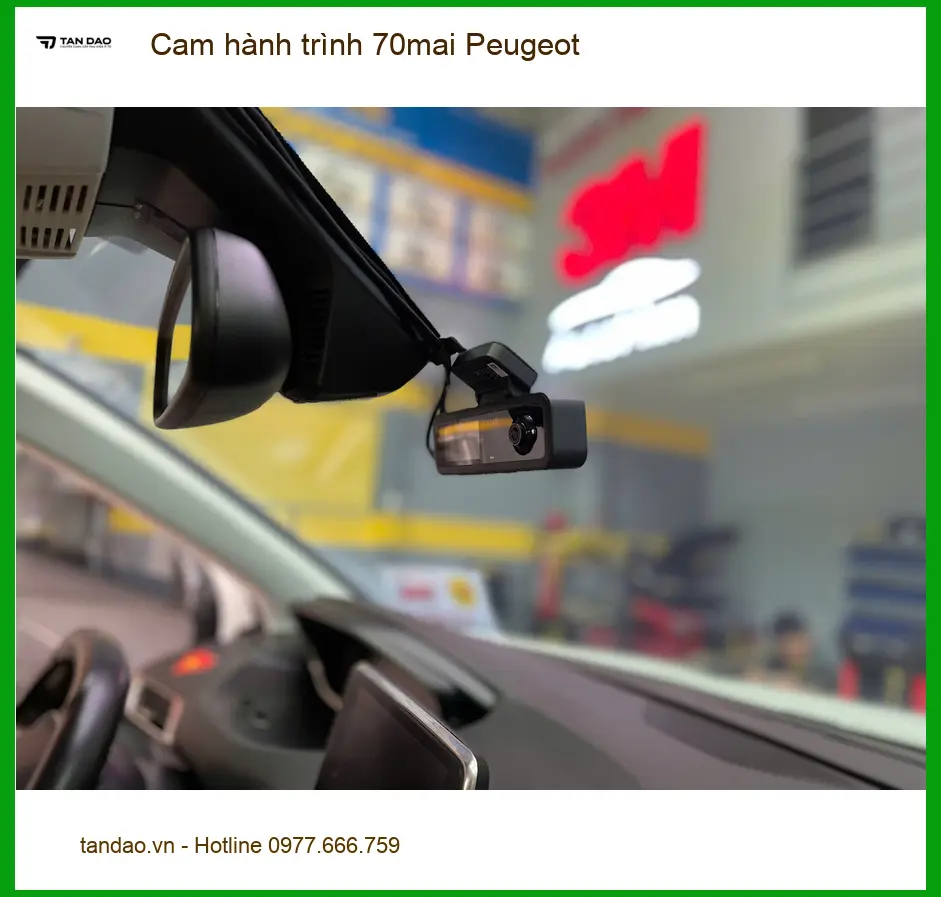 Anh Khải lắp Cam hành trình 70mai cho Peugeot 3008 tại Hóc Môn đảm bảo an toàn ảnh thực tế 3