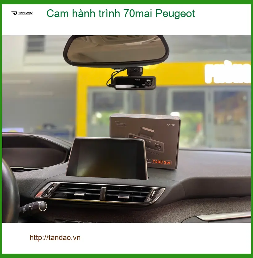Chú Hưng lắp Cam hành trình 70mai chính hãng cho Peugeot 3008 tại Quận 9 ảnh thực tế 3