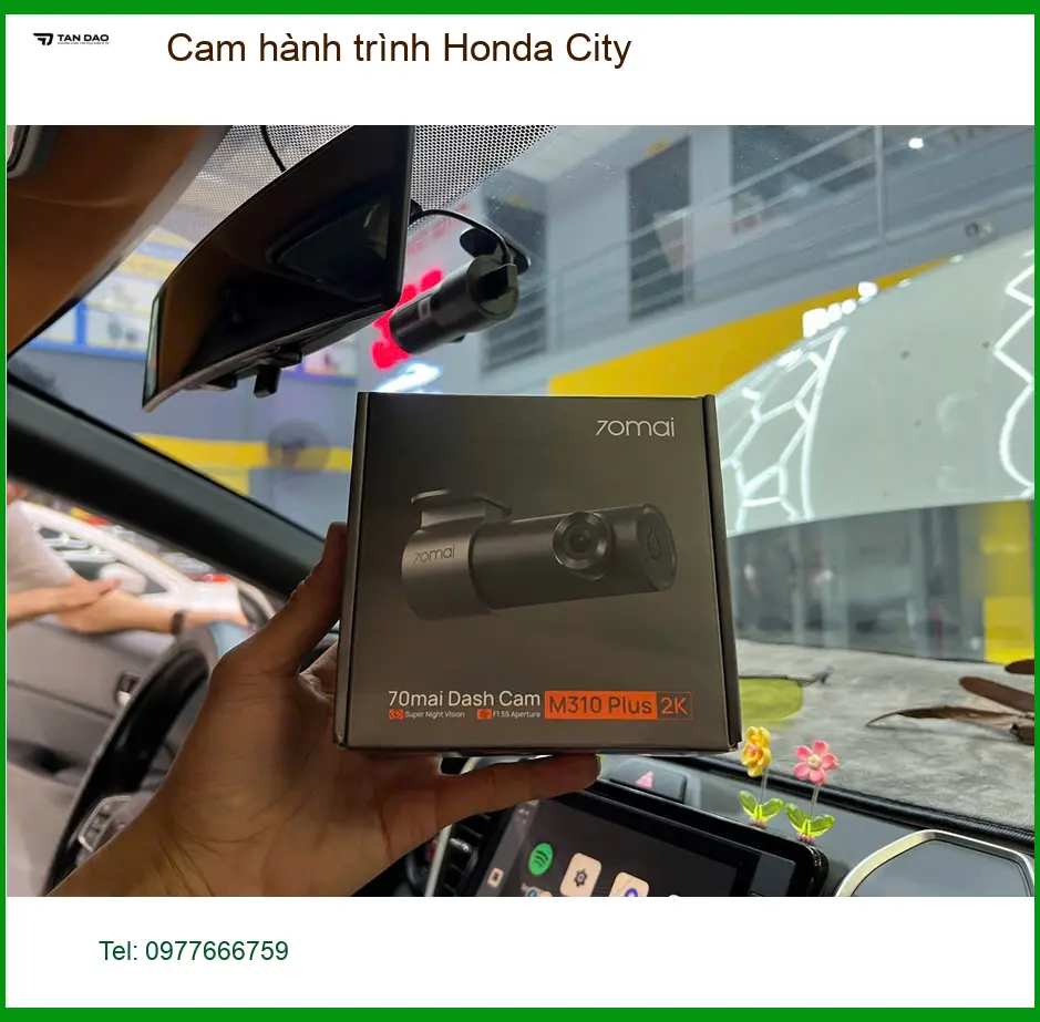 Anh Vĩnh lắp cam hành trình Honda City tại Quận 6 an toàn giao thông ảnh thực tế 2