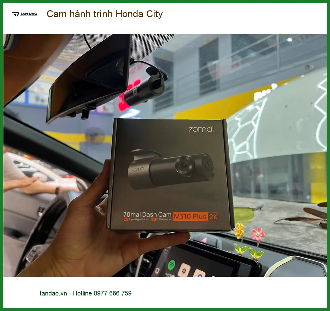 Anh Cường lắp cam hành trình Honda City tại Quận 4 sau va chạm giao thông ảnh thực tế 3