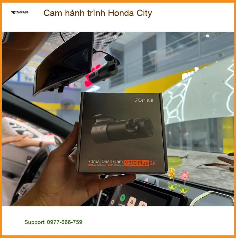 Chú Khải lắp Cam hành trình Honda City tại Nhà Bè vì lo lắng giao thông ảnh thực tế 2