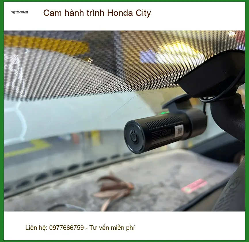 Chú Khải lắp Cam hành trình Honda City tại Nhà Bè vì lo lắng giao thông ảnh thực tế 3