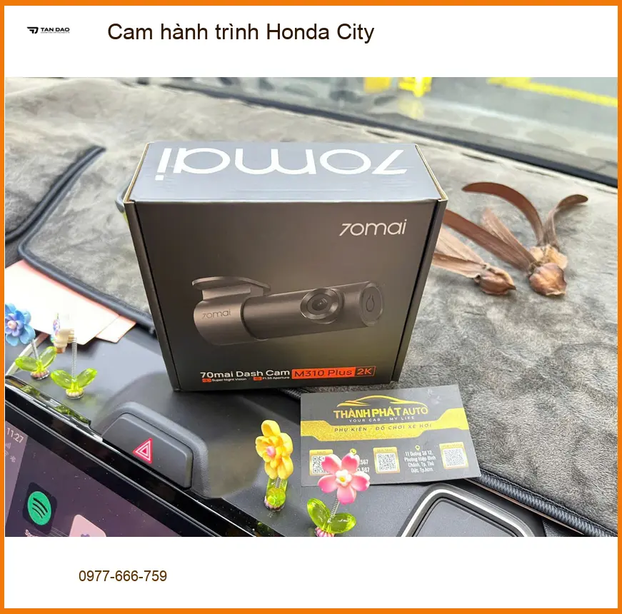 Chú Khải lắp Cam hành trình Honda City tại Nhà Bè vì lo lắng giao thông ảnh thực tế 4