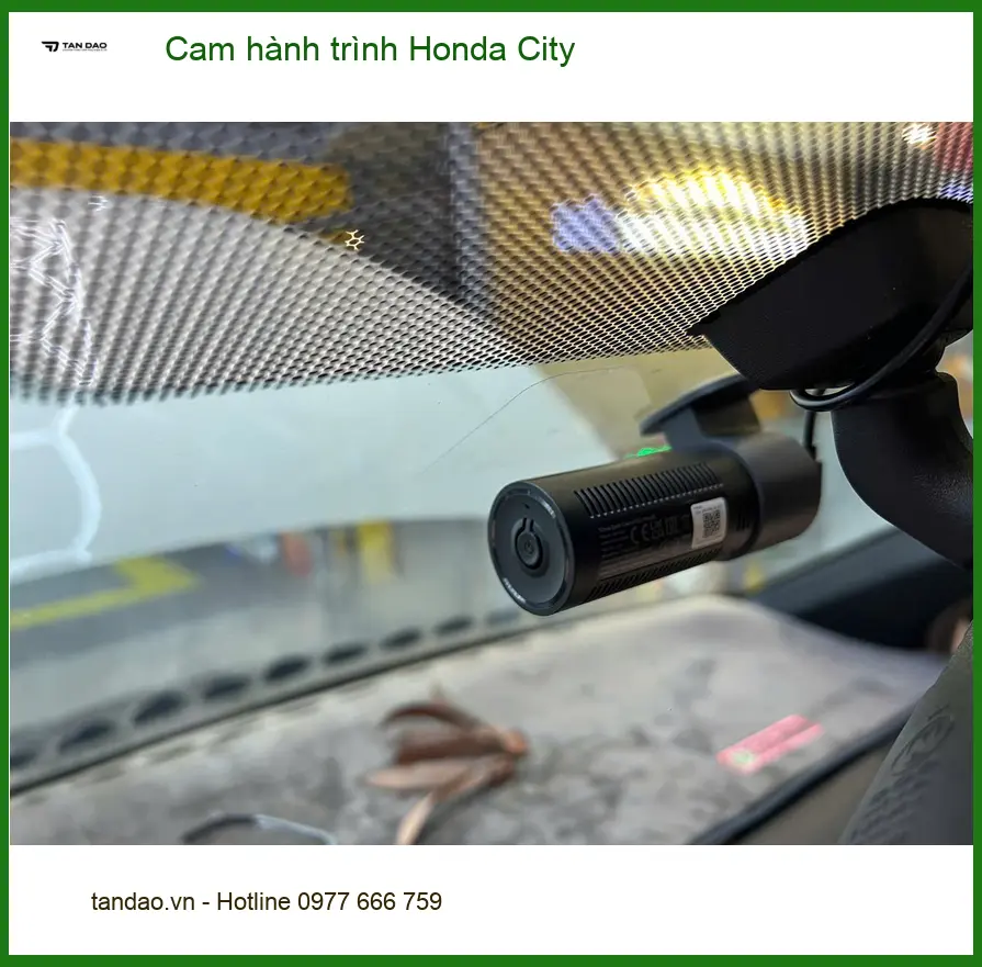 Anh Khải lắp cam hành trình cho Honda City tại Quận Phú Nhuận ảnh thực tế 2